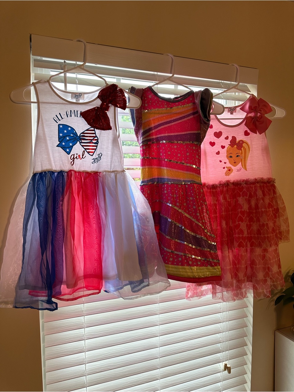 JoJo Siwa Dress Bundle (Patriotic, Halloween Costume, Valentine’s Day)